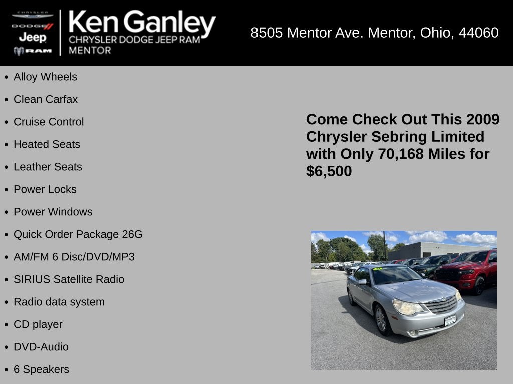 2009 Chrysler Sebring Limited