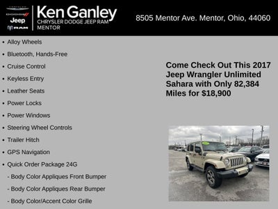 2017 Jeep Wrangler Unlimited Sahara 4x4