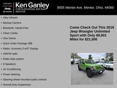 2019 Jeep Wrangler Unlimited Sport 4x4