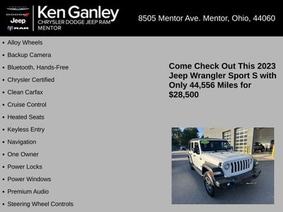 2023 Jeep Wrangler 4-Door Sport S 4x4