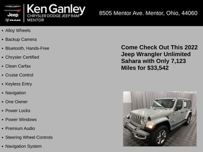 2022 Jeep Wrangler Unlimited Sahara 4x4