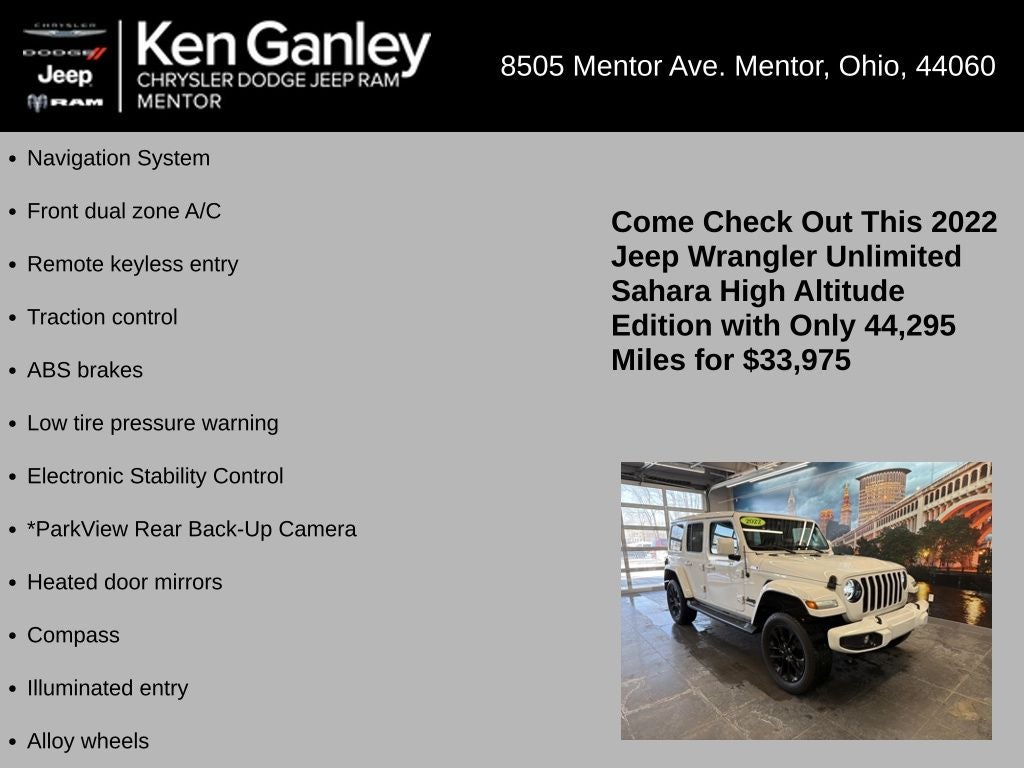 2022 Jeep Wrangler Unlimited High Altitude 4x4
