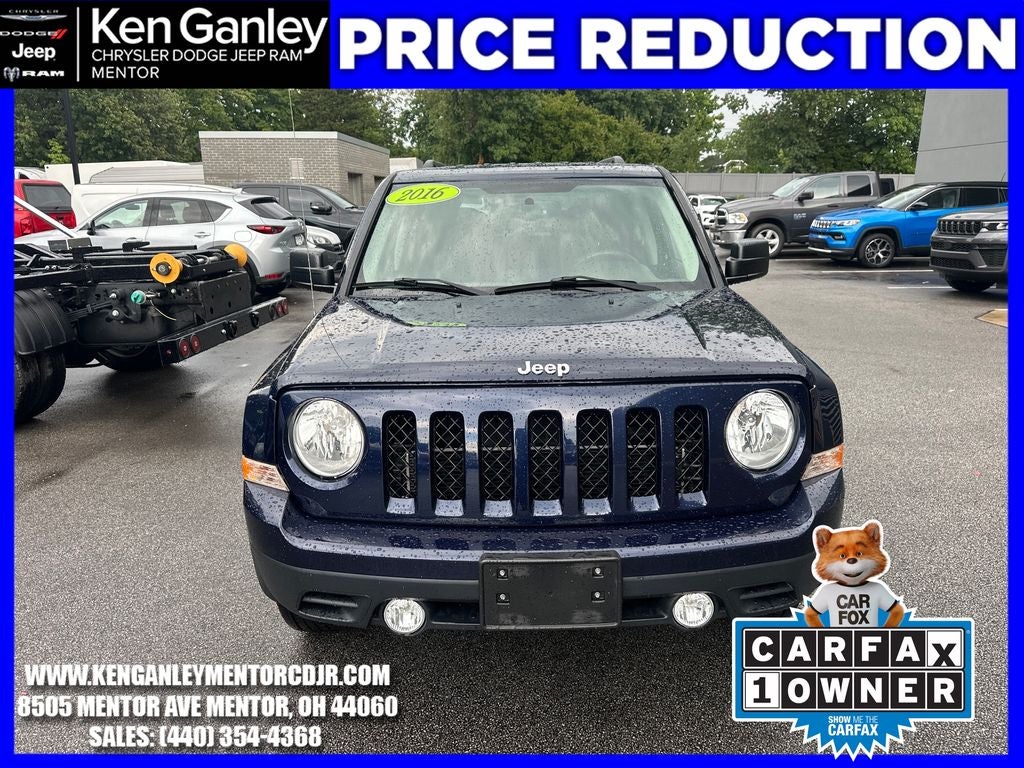 Used 2016 Jeep Patriot Sport with VIN 1C4NJRBB7GD674302 for sale in Mentor, OH