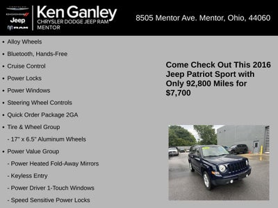 2016 Jeep Patriot Sport