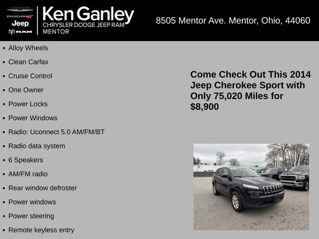 2014 Jeep Cherokee Sport