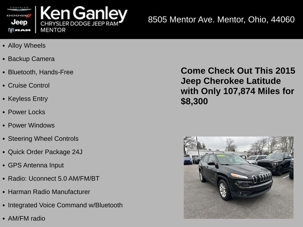 2015 Jeep Cherokee Latitude