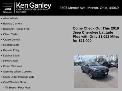 2019 Jeep Cherokee Latitude Plus 4x4