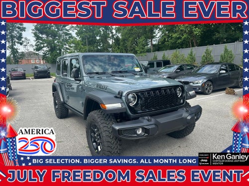 2026 Jeep Wrangler WRANGLER 4-DOOR WILLYS