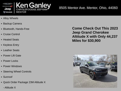 2023 Jeep Grand Cherokee Altitude X 4x4