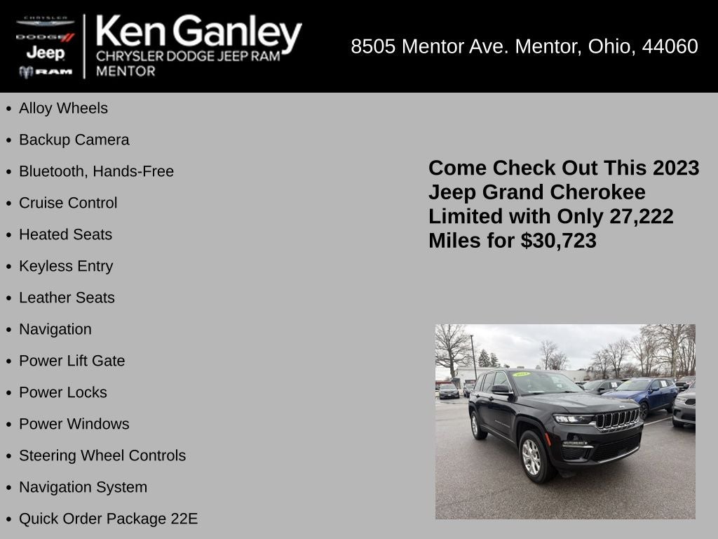2023 Jeep Grand Cherokee Limited 4x4