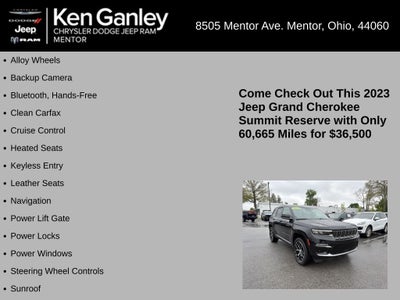 2023 Jeep Grand Cherokee Summit Reserve 4x4