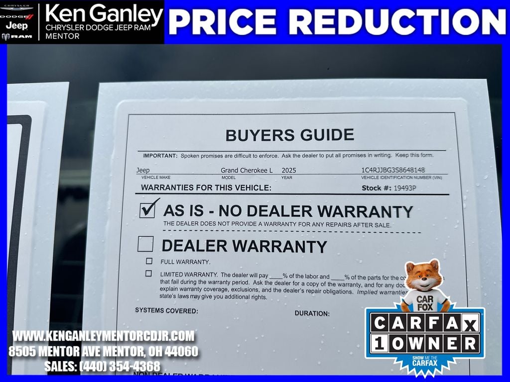 2025 Jeep Grand Cherokee L Limited 4x2