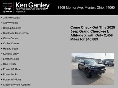 2025 Jeep Grand Cherokee L Altitude X 4x4