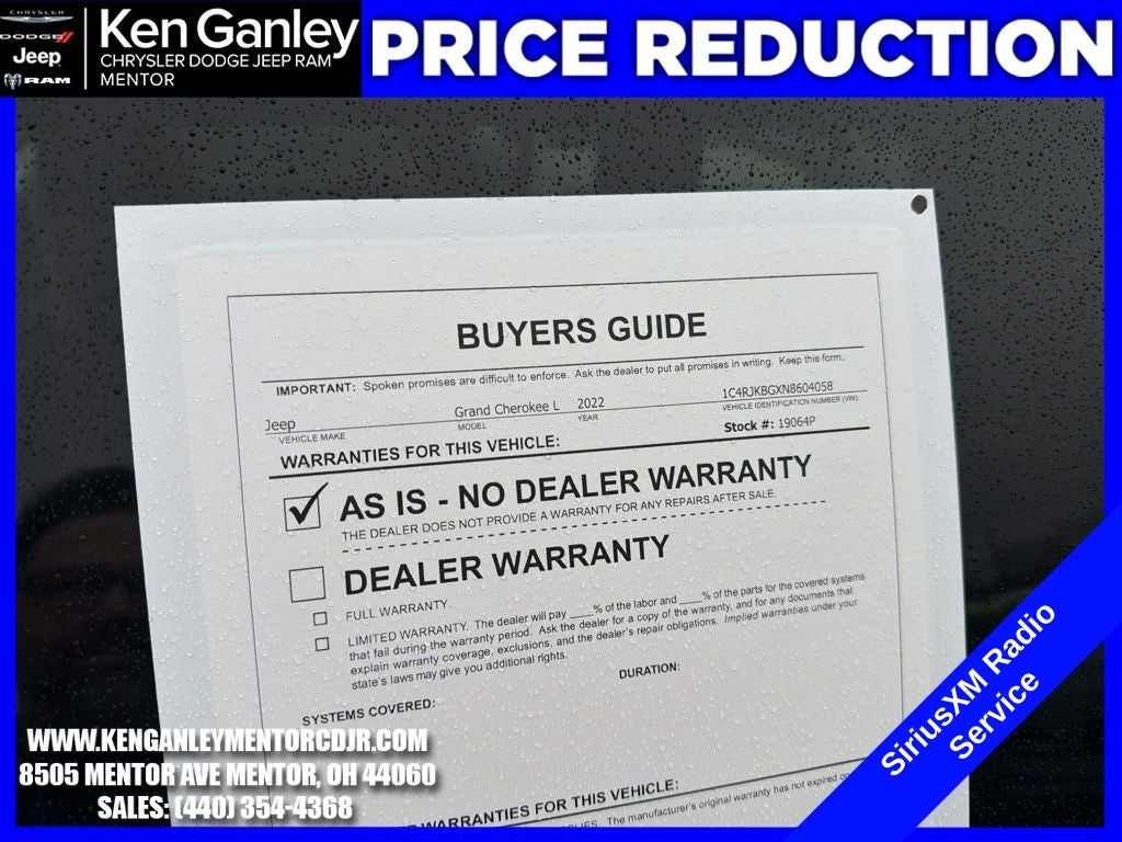2022 Jeep Grand Cherokee L Limited 4x4