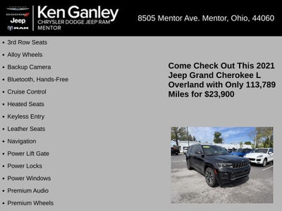 2021 Jeep Grand Cherokee L Overland 4x4