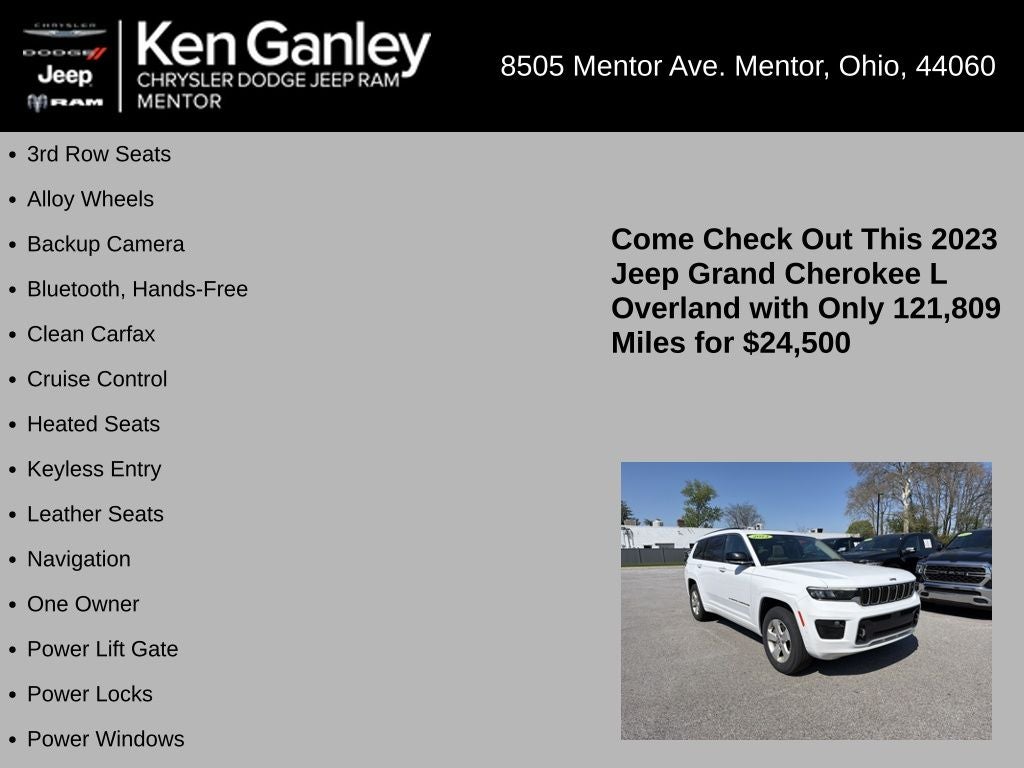 2023 Jeep Grand Cherokee L Overland 4x4