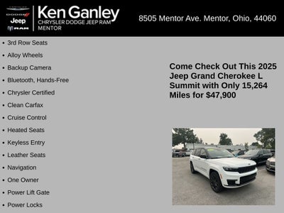 2025 Jeep Grand Cherokee L Summit 4x4