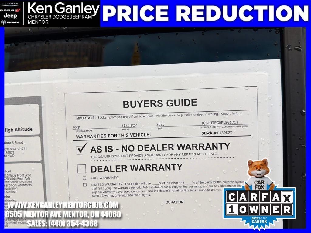 2023 Jeep Gladiator High Altitude 4x4