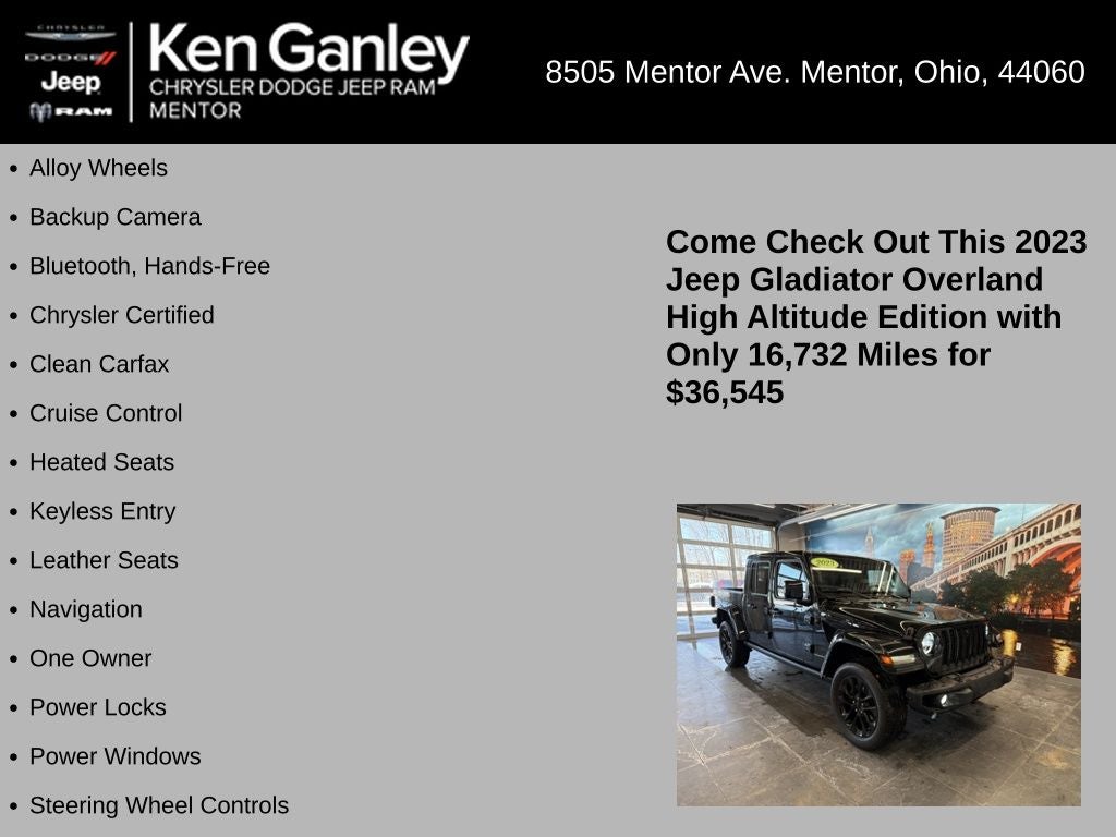 2023 Jeep Gladiator High Altitude 4x4