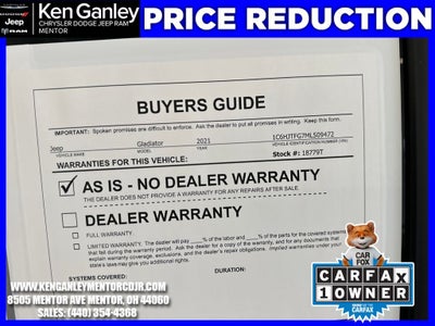 2021 Jeep Gladiator Overland 4X4