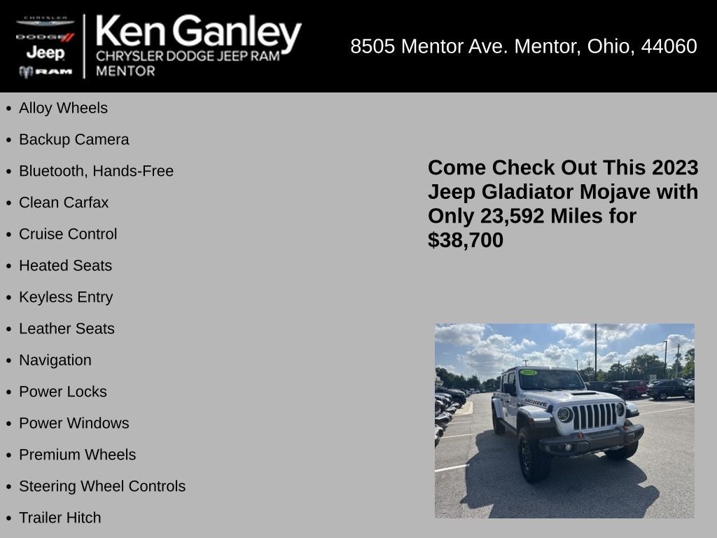 2023 Jeep Gladiator Mojave 4x4