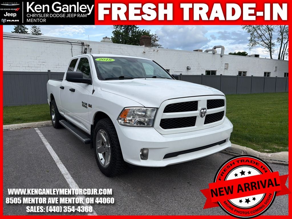 2018 RAM 1500 Express Quad Cab 4x4 6'4' Box