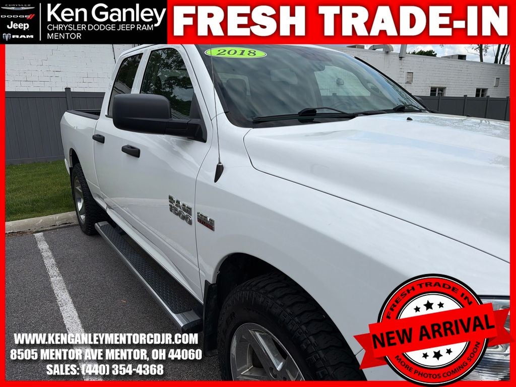2018 RAM 1500 Express Quad Cab 4x4 6'4' Box