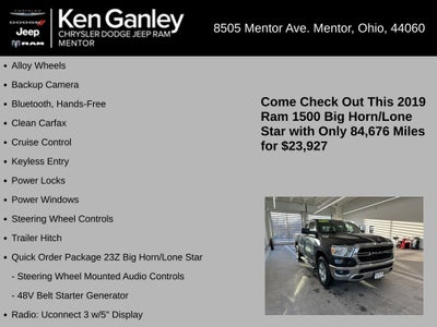 2019 RAM 1500 Big Horn/Lone Star