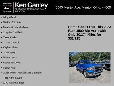 2023 RAM Ram 1500 Big Horn Crew Cab 4x4 5'7' Box