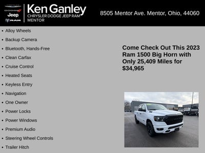 2023 RAM 1500 Big Horn Crew Cab 4x4 5'7' Box