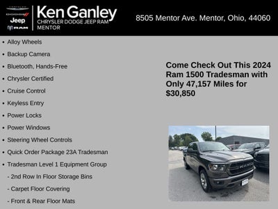 2024 RAM Ram 1500 Tradesman Crew Cab 4x4 5'7' Box