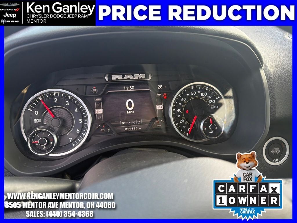 2022 RAM 1500 Big Horn Quad Cab 4x4 6'4' Box