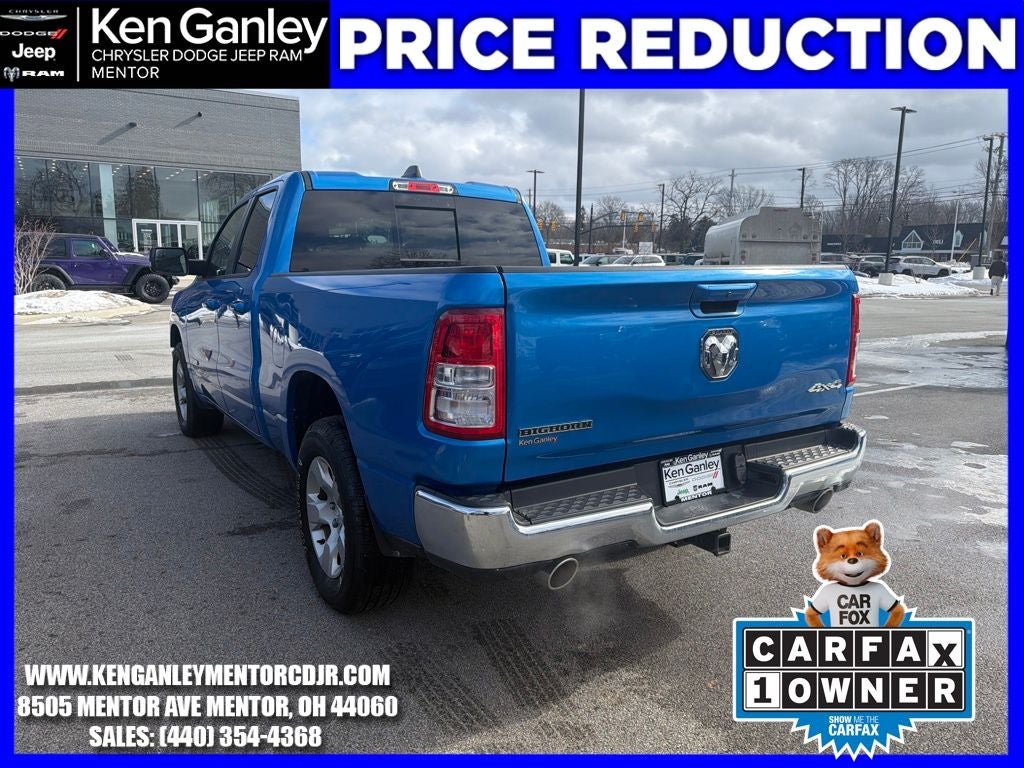 2022 RAM 1500 Big Horn Quad Cab 4x4 6'4' Box