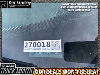 2027 RAM Ram 1500 RAM 1500 BIG HORN CREW CAB 4X4 5'7' BOX