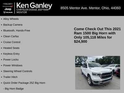 2021 RAM 1500 Big Horn Crew Cab 4x4 5'7' Box