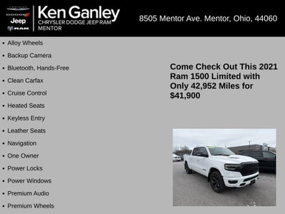2021 RAM 1500 Limited Crew Cab 4x4 5'7' Box