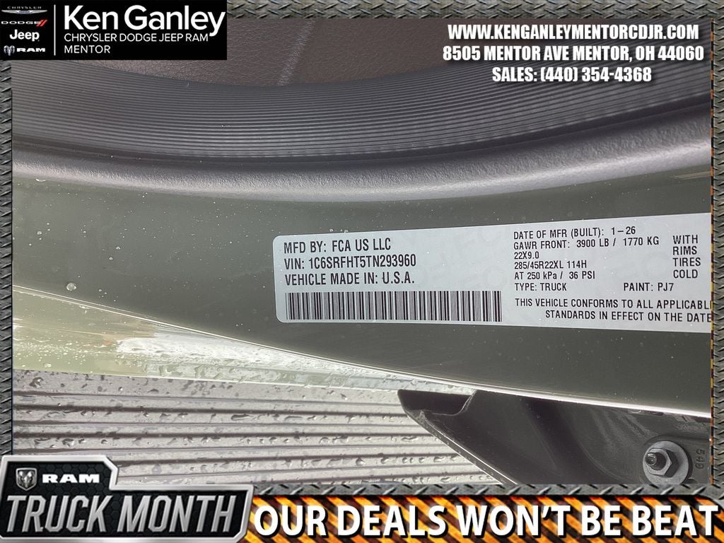 2026 RAM Ram 1500 RAM 1500 LIMITED LONGHORN CREW CAB 4X4 5'7' BOX