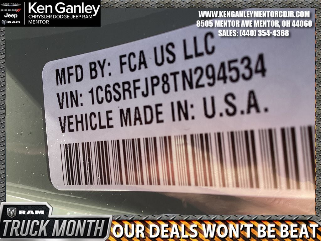 2026 RAM Ram 1500 RAM 1500 LARAMIE CREW CAB 4X4 5'7' BOX