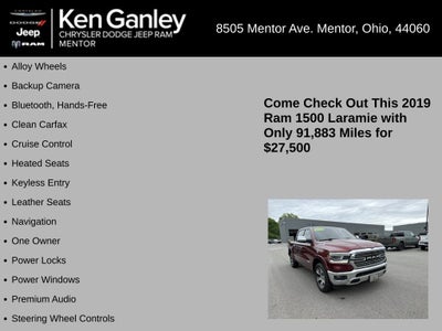 2019 RAM 1500 Laramie Crew Cab 4x4 5'7' Box