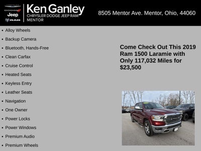 2019 RAM 1500 Laramie Crew Cab 4x4 5'7' Box