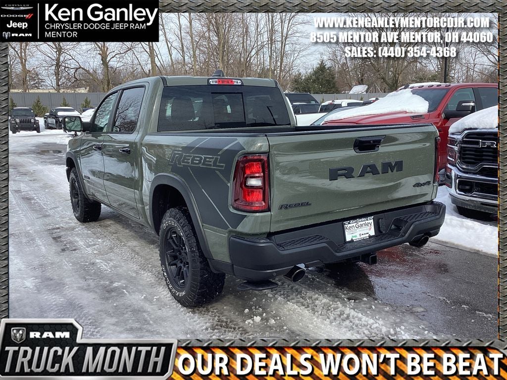 2026 RAM Ram 1500 RAM 1500 REBEL CREW CAB 4X4 5'7' BOX