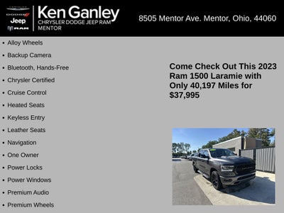 2023 RAM Ram 1500 Laramie Crew Cab 4x4 6'4' Box
