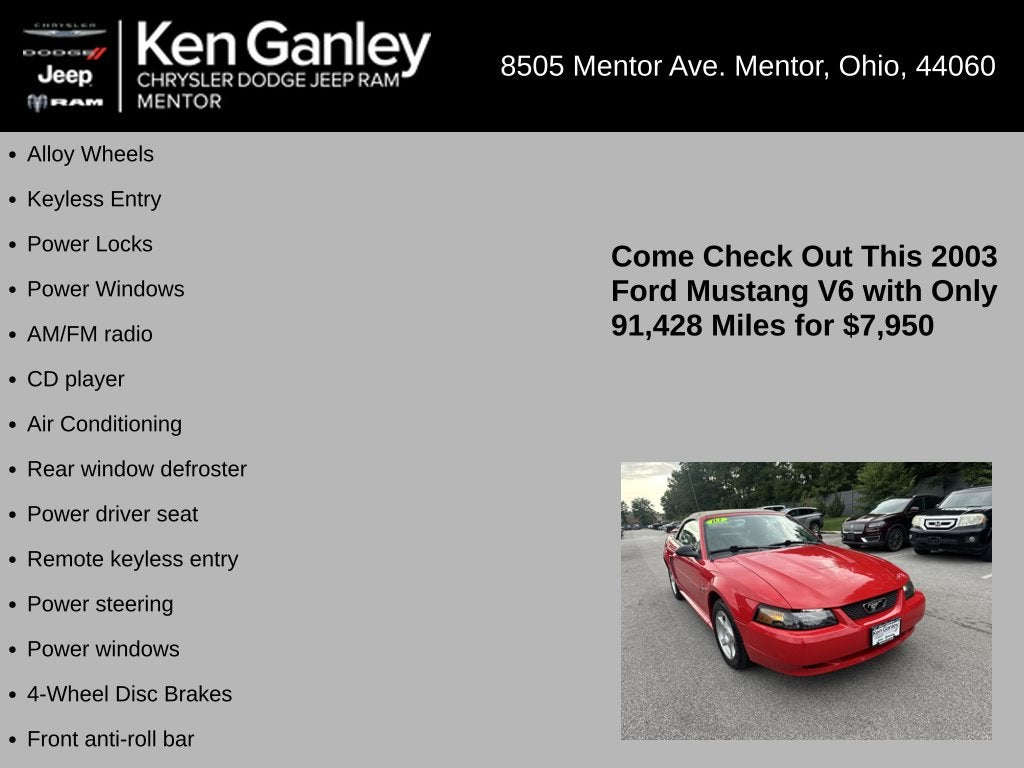 2003 Ford Mustang V6