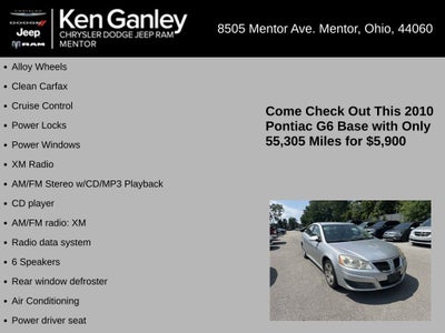 2010 Pontiac G6 Base