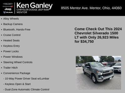 2024 Chevrolet Silverado 1500 4WD Crew Cab Short Bed LT with 2FL