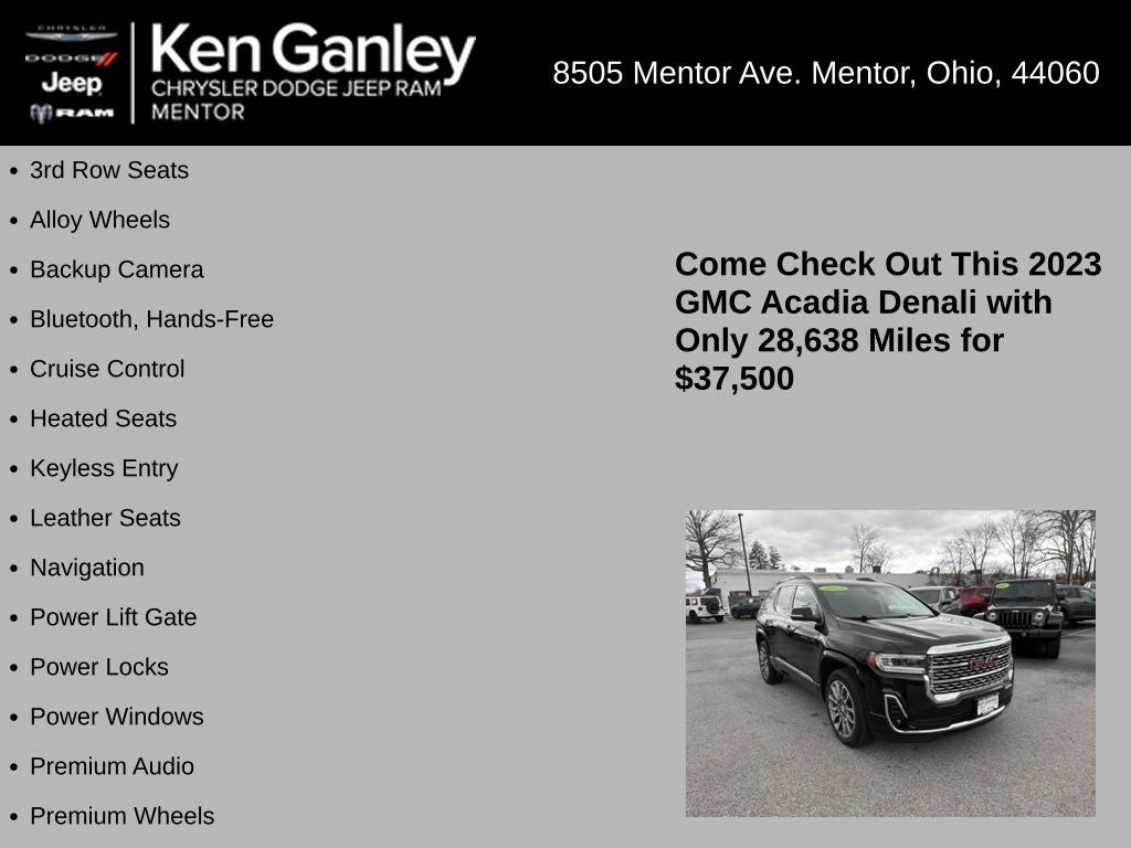 2023 GMC Acadia AWD Denali