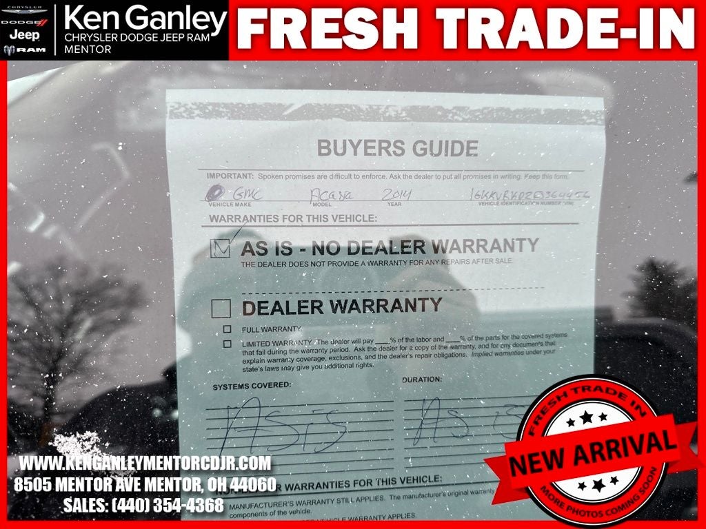 2014 GMC Acadia SLT-1