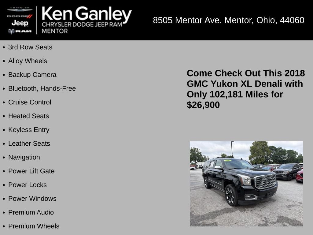 2018 GMC Yukon XL Denali