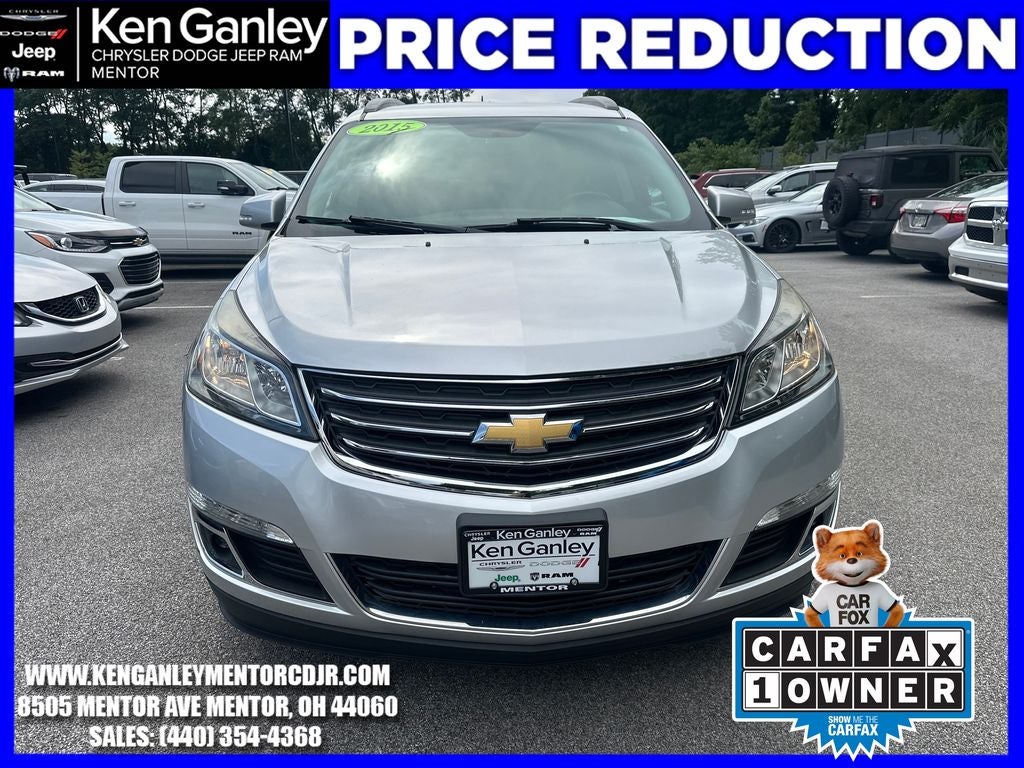 Used 2015 Chevrolet Traverse 2LT with VIN 1GNKVHKD7FJ314764 for sale in Mentor, OH