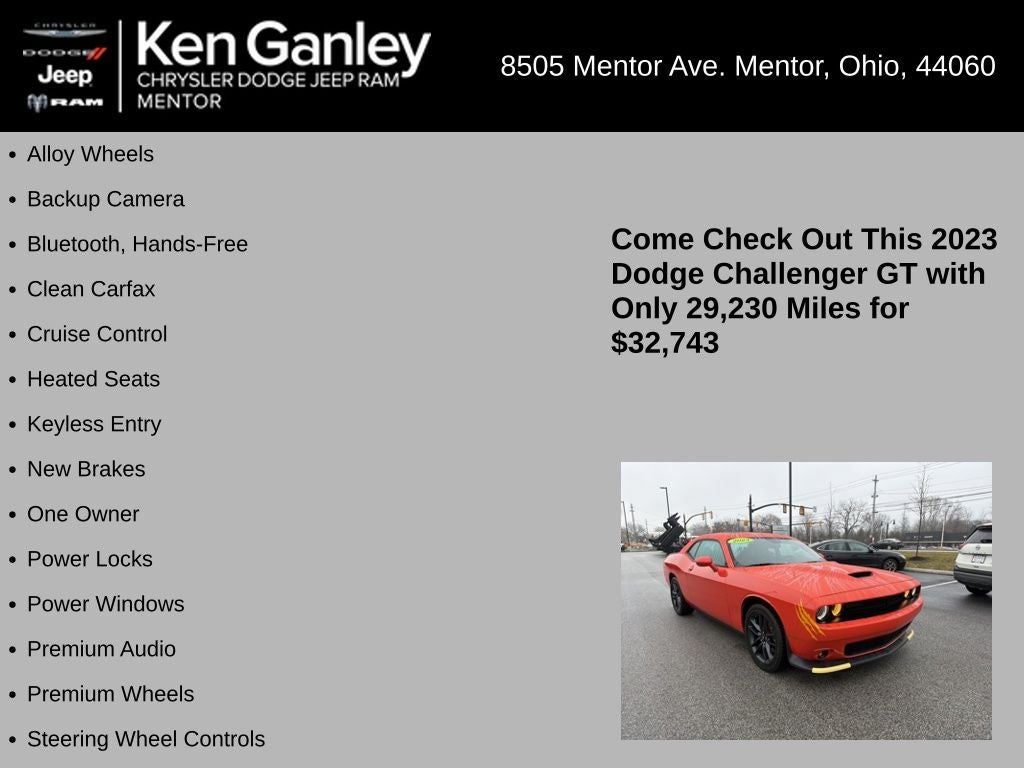 2023 Dodge Challenger GT AWD